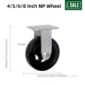 Quietly Running 400kg Rigid European Industrial Caster Wheel